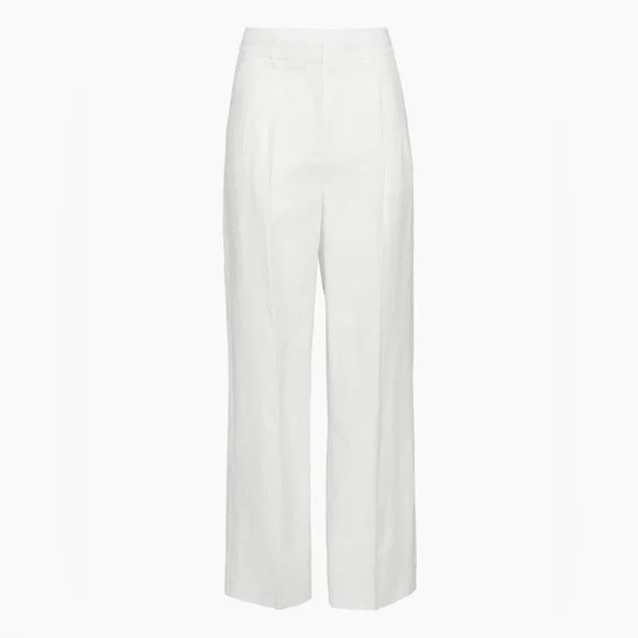 NWT Aritzia Wilfred Effortless Linen Pant - Picture 2 of 8